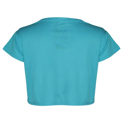 A2Z 4 Kids Girls Short Sleeves Crop Top Star Soft Feel Breathable Crop Top