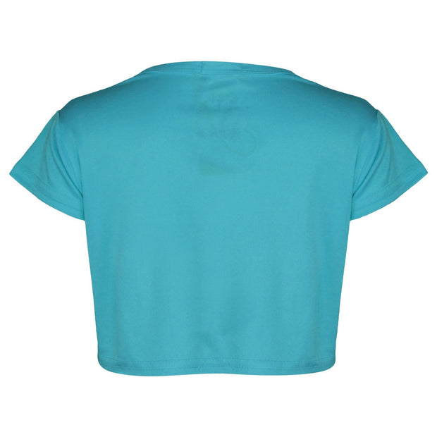 A2Z 4 Kids Girls Short Sleeves Crop Top Star Soft Feel Breathable Crop Top