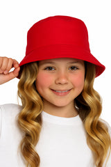 Girls Boys Bucket Hat 100%Cotton Foldable Summer Sun Hat UV Protection Beach Cap
