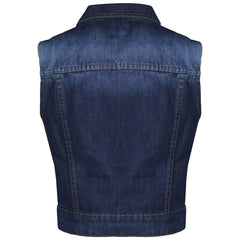 Girls Denim Jacket  Dark Blue Jeans School Jackets Coats Age 3-13 Years