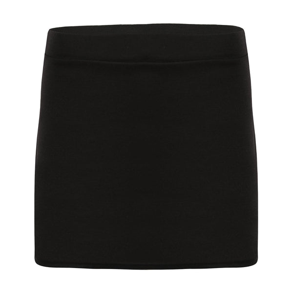 Kids Girls Black Mini School Skirt Stretch Waist Uniform Thigh Length Skirt