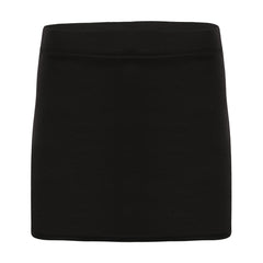 Kids Girls Black Mini School Skirt Stretch Waist Uniform Thigh Length Skirt