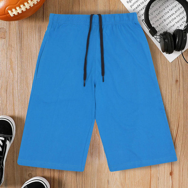 A2Z 4 Kids Boys 100% Cotton Shorts Comfort Stretch Blue Pants Trendy Casual Summer Cool Lightweight Shorts For Boys Age 5 6 7 8 9 10 11 12 13 Years - A2Z 4 Kids