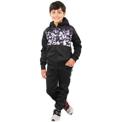 Kids Boys Girls Tracksuit Camouflage Panelled Hooded Top & Bottom Jogging Suits