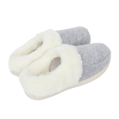 A2Z Womens Soft Slip On Slippers with Faux Fur Indoor House Shoes Non Slip Sole
