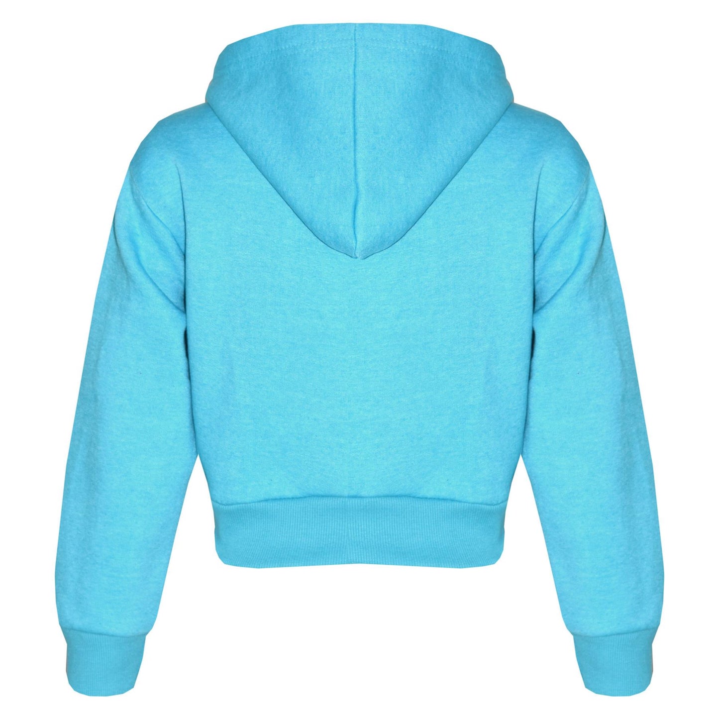 Kids Girls #Selfie Printed Hooded Crop Top & Bottom Jogging Suit