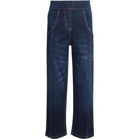 Kids Girls Relaxed Straight Fit Boot Cut Jeans For Teens Cotton Jeans 5-13 Years