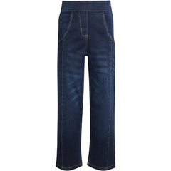 Kids Girls Relaxed Straight Fit Boot Cut Jeans For Teens Cotton Jeans 5-13 Years