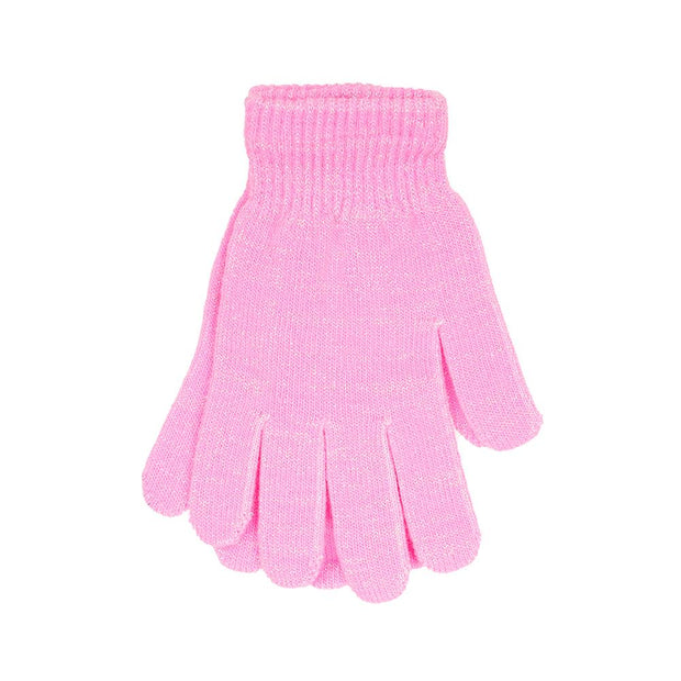 Kids Girls Boys Gloves 4 Pack metallic Fiber Magic Gloves Full Fingers Mittens