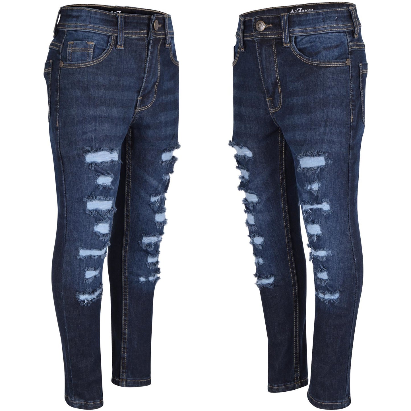 A2Z 4 Kids Girls Jeans Lightweight Ripped Comfort Stretchable Jeans Age 3-14 Years