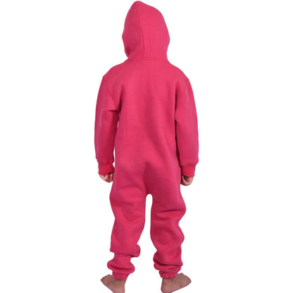 A2Z Onesie One Piece Kids Pink Pyjamas Sleepsuit Costume Girls Age 5-13 Years