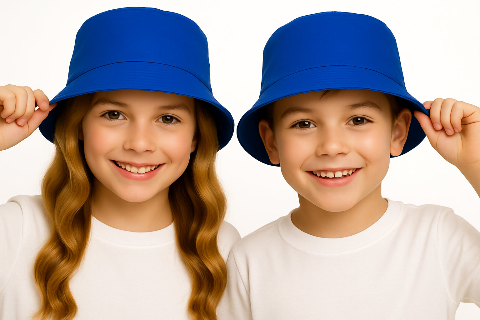 Girls Boys Bucket Hat 100%Cotton Foldable Summer Sun Hat UV Protection Beach Cap
