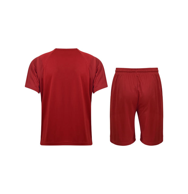 Kids Girls Boys Football Kit T Shirt Shorts PE Athletic Sportswear Outfit Set