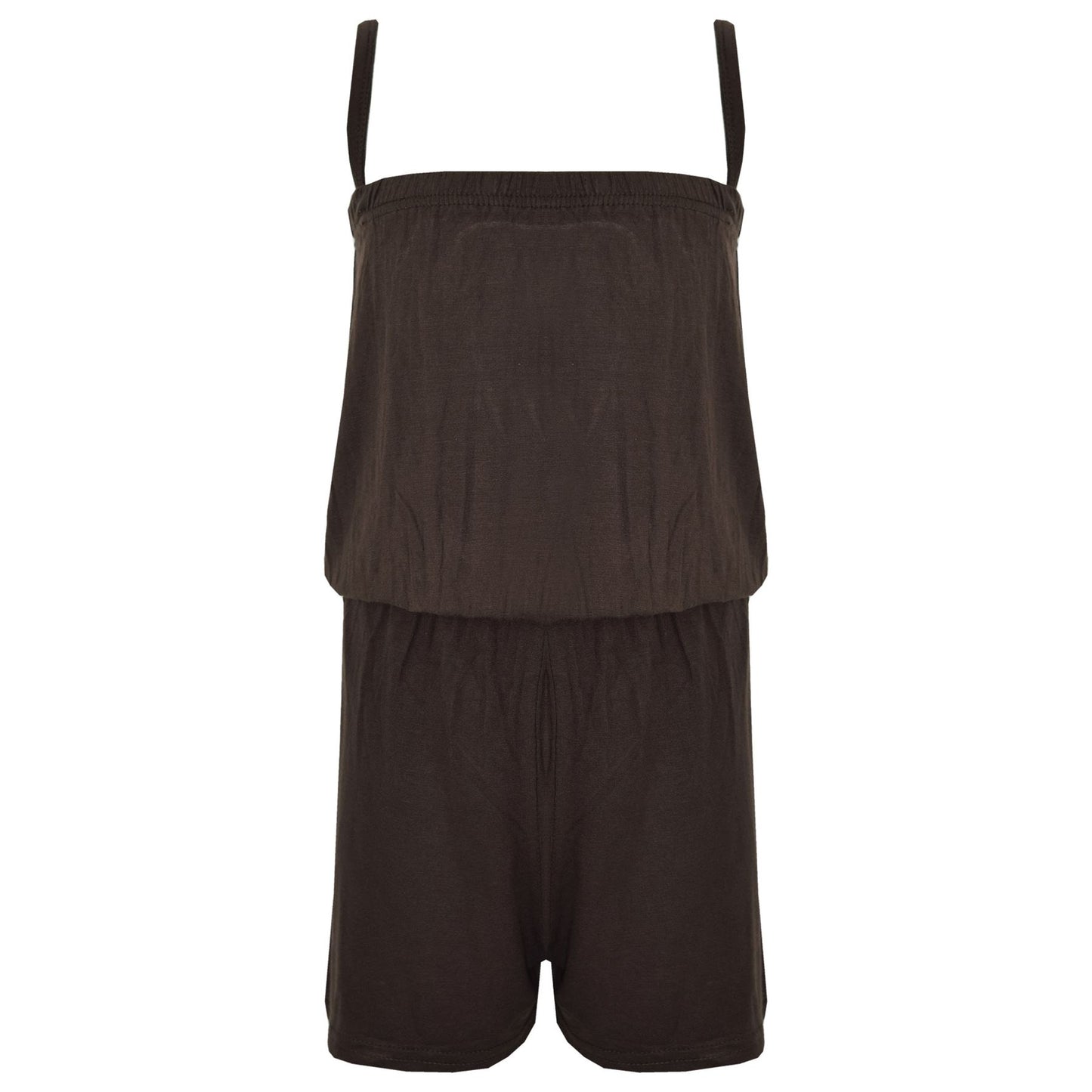 Kids Girls Plain Color Playsuit Trendy Summer All In One Jumpsuit New Age 5-13 Y