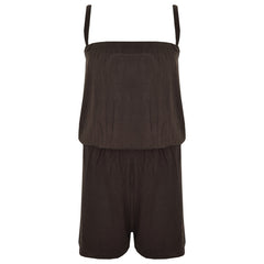 Kids Girls Plain Color Playsuit Trendy Summer All In One Jumpsuit New Age 5-13 Y