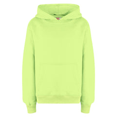 A2Z 4 Kids Girls Boys Sweat Shirt Tops Designer's Casual Plain Neon Green Pullover Sweatshirt Fleece Hooded Jumper Coats New Age 2 3 4 5 6 7 8 9 10 11 12 13 Years