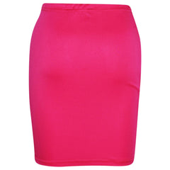 Kids Girls Plain Pencil Skirt Trendy Summer Clothing Sets Age 5-13 Years