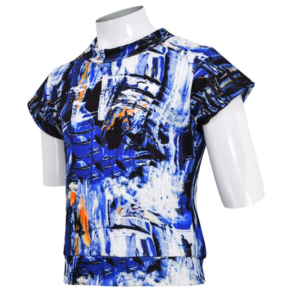 A2Z 4 Kids Girls Tie Dye Crop Top Short Sleeves Trendy Girls Tank Top 7-13 Years