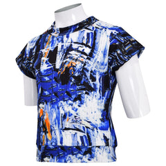 A2Z 4 Kids Girls Tie Dye Crop Top Short Sleeves Trendy Girls Tank Top 7-13 Years