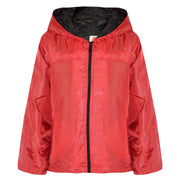 A2Z 4 Kids® Girls Boys Raincoats Jackets Kids Red Lightweight Kag Mac Waterproof Hooded Jacket Cagoule Rain Mac Age 5 6 7 8 9 10 11 12 13 Years