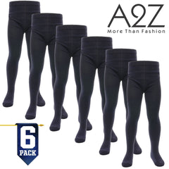 Kids Girls Cotton Rich Uniform School Tights Pack Of 6 Warm Thick Schoolwear