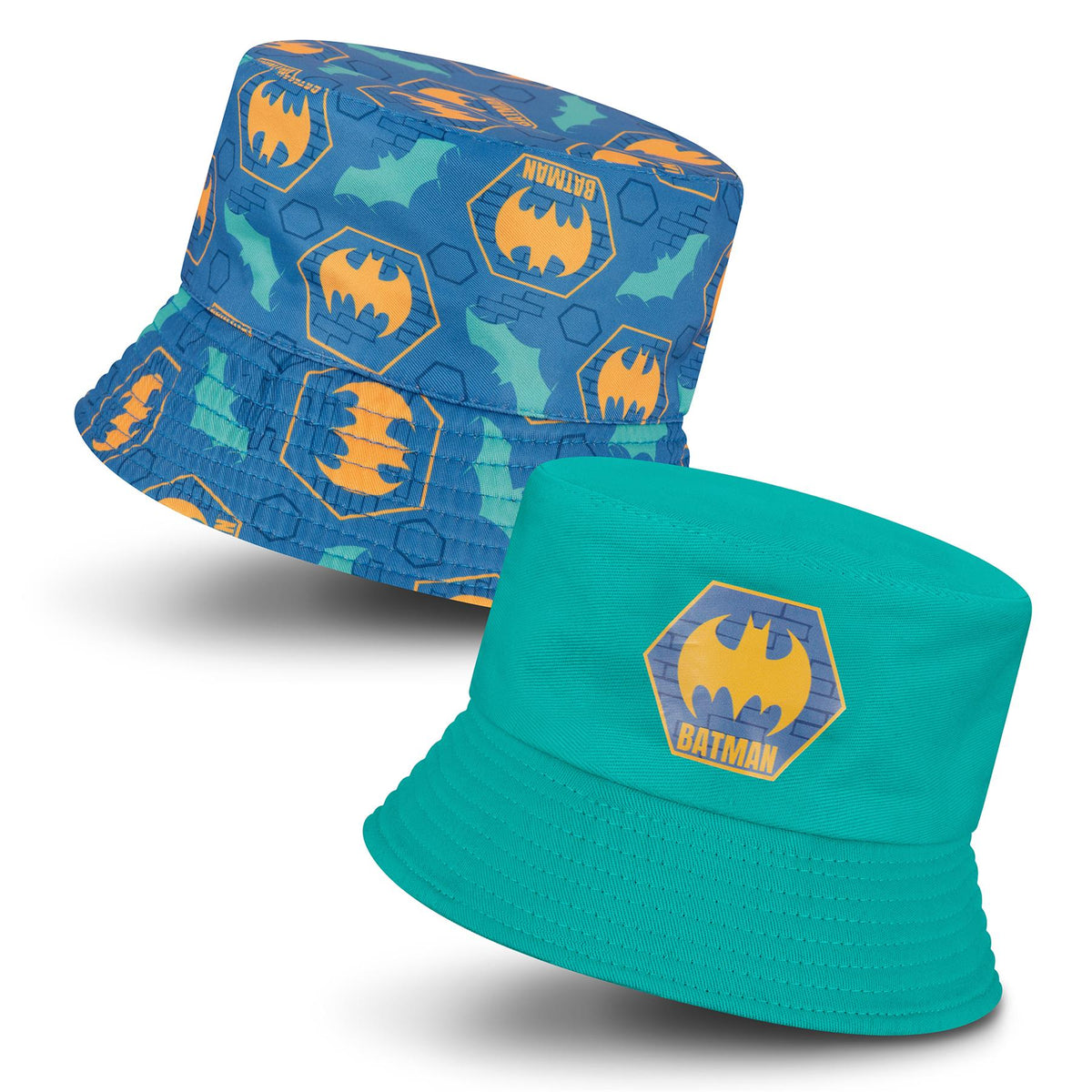 Kids Character Batman Reversible Bucket Hat Festival Beach Sun Hat