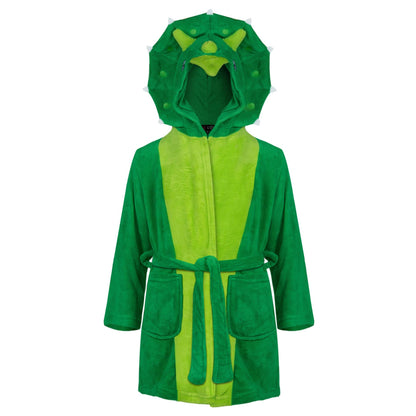 Kids Bathrobe Animal Face Nightgown Kids Dinosaur hooded Towelling Dressing Gown