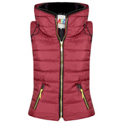 A2Z 4 Kids Kids Girls Boys Designer's Wine Sleeveless Hooded Padded Quilted Puffer Bubble Gilet Bodywarmer Jackets 5 6 7 8 9 10 11 12 13 Years