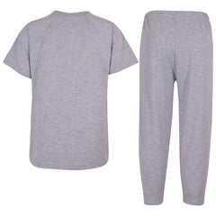 A2Z 4 Kids Girls Boys Raglan Sleeves Plain Pyjamas 2 Piece Short Sleeves Set