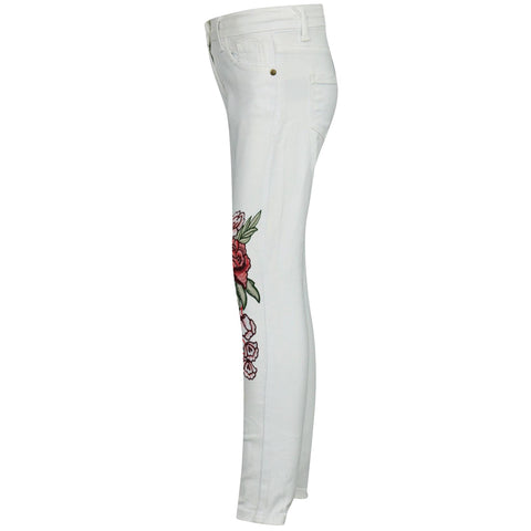 A2Z4 Kids Stretchy Jeans Embroidered Denim Comfortable Jeggings Pant 3-13 Years