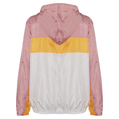 Kids Boys Girls Windbreaker Contrast Block Hooded Jackets Rain Mac Raincoat 5-13
