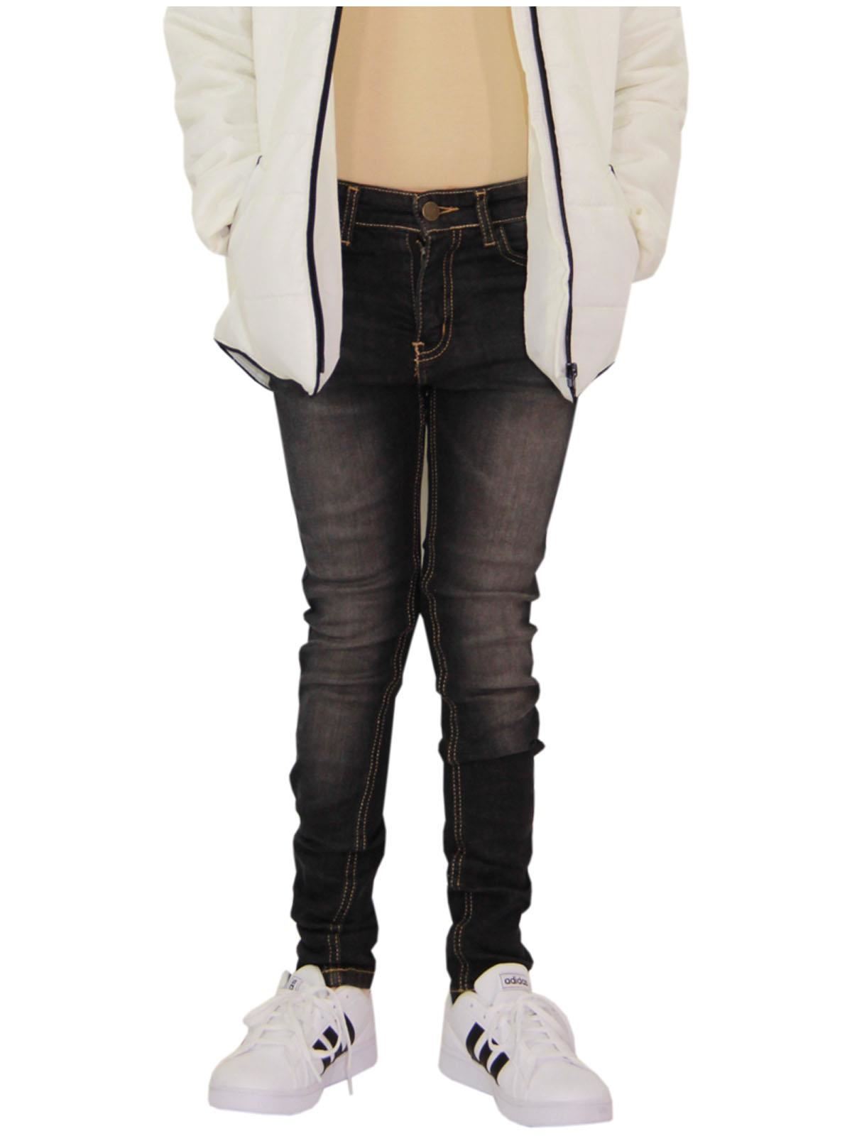 Girls Skinny Jeans Denim Pants Fit Trousers Jeans for Children Age 3-14 Years
