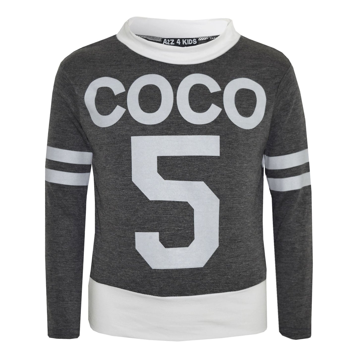Girls Top Kids COCO 5 Print Trendy Crop Top & Fashion Legging Set Age 7-13 Years