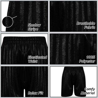 A2Z 4 Kids Shadow Stripe PE Shorts Pack of 2 Football Gym Shorts Age 2-13 Years