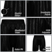 A2Z 4 Kids Shadow Stripe PE Shorts Pack of 2 Football Gym Shorts Age 2-13 Years