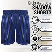 A2Z 4 Kids Shadow Stripe PE Shorts Pack of 2 Football Gym Shorts Age 2-13 Years
