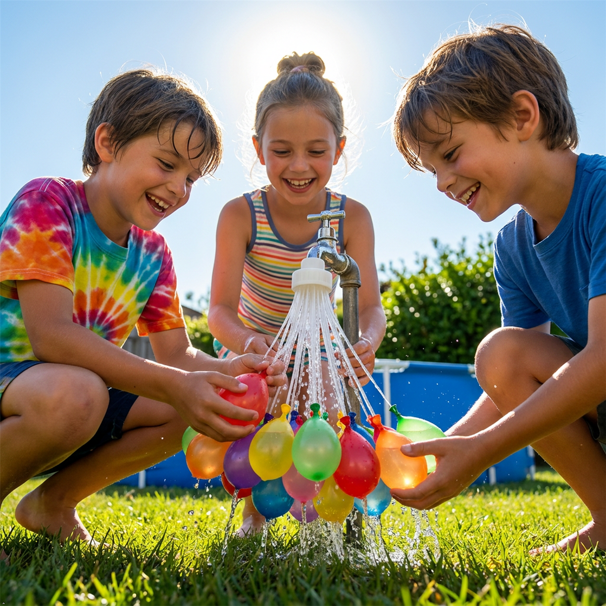 A2Z Super Fast Fill Water Balloons with Tap Adaptor 37, 111 and 555 PCS