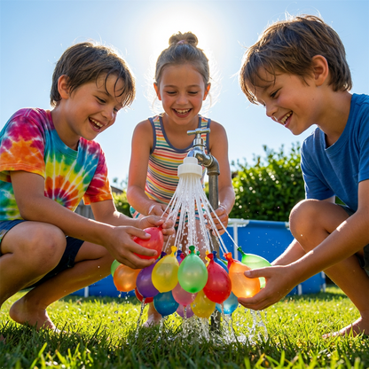 A2Z Super Fast Fill Water Balloons with Tap Adaptor 37, 111 and 555 PCS