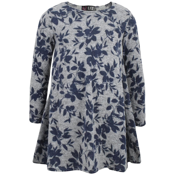 Kids Girls Swing Dress Long Sleeves Knitted Dance Party Fashion Summer Dresses