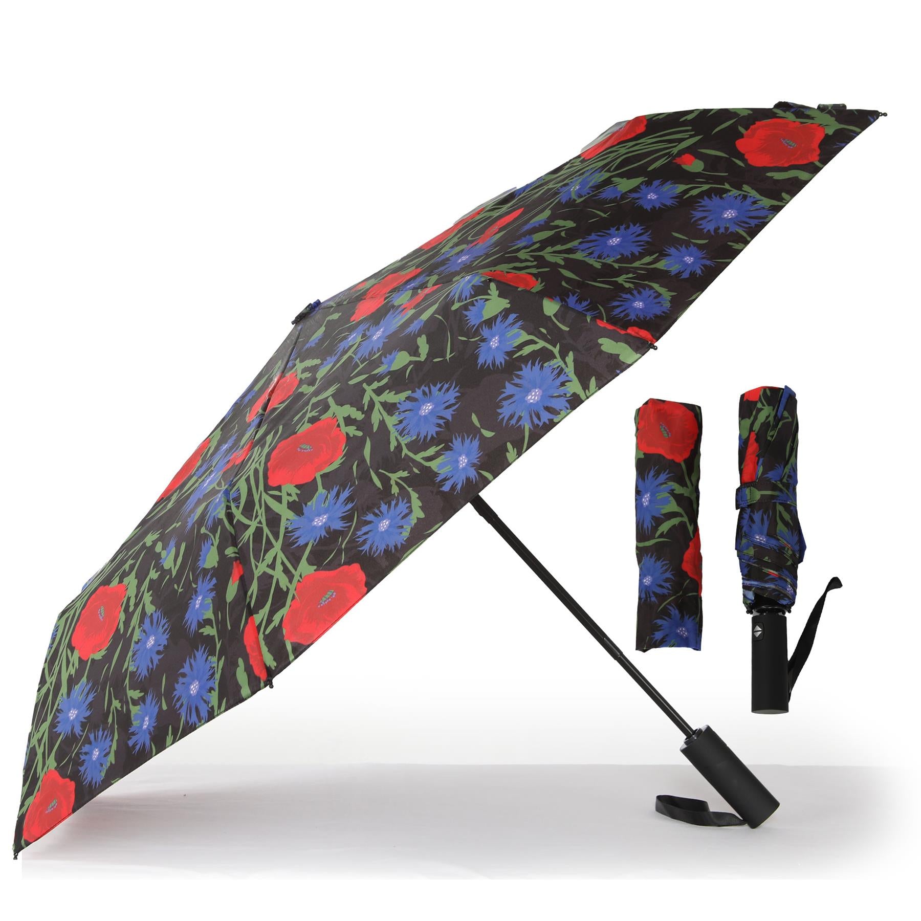 Weather Protection 30cm Compact Travel Umbrella Auto Folding Umbrella Weather Protect 107 ...