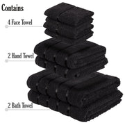 8 pc Boston Egyptian Towels Bale Set 100% Egyptian Cotton Super Soft Absorbent 500GSM Gift Sets