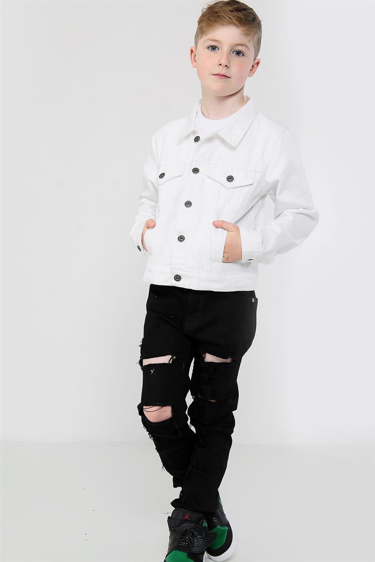 Kids Boys Jacket Kids Denim Style Stylish Fashion Trendy Coat New Age 3-16 Years