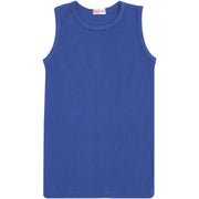 A2Z 4 Kids Kids Girls Ribbed Vest Top Designer's 100% Cotton Royal Blue Fashion Tank Tops T Shirts New Age 2 3 4 5 6 7 8 9 10 11 12 13 Years - A2Z 4 Kids