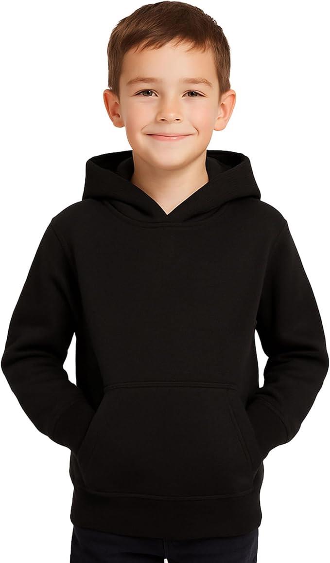Girls Boy Plain & Tie Dye Print Sweatshirt Pullover Hooded Jumper PE School Coat