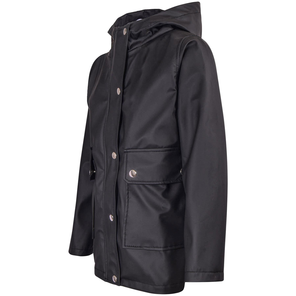 PU Raincoat Jacket Windbreaker Waterproof Parka Hooded For Girls Boys Age 5-13 Years