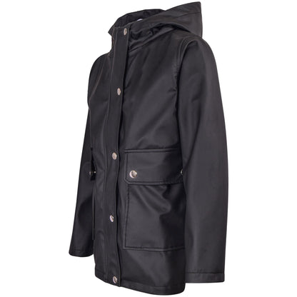 PU Raincoat Jacket Windbreaker Waterproof Parka Hooded For Girls Boys Age 5-13 Years