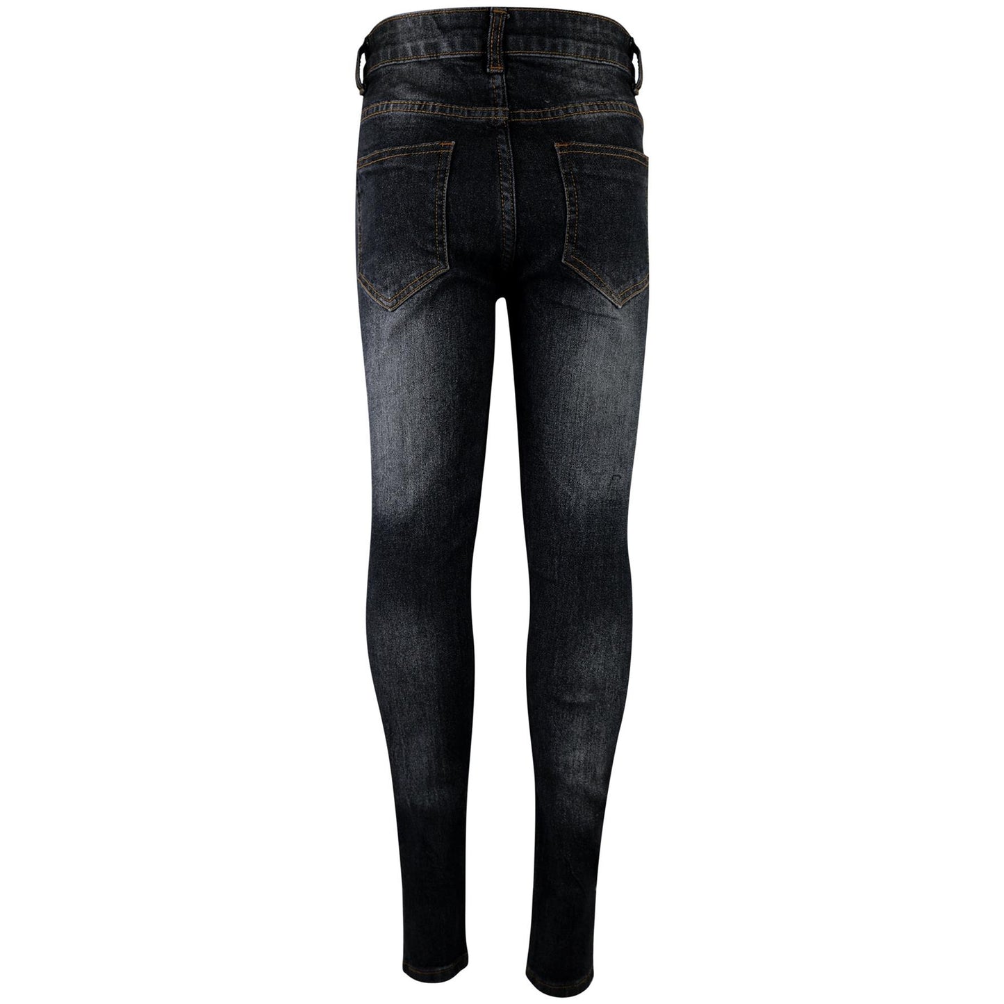 Kids Boys Stretchy Jeans Knee Ripped Denim Skinny Bikers Pants Slim Trouser 5-13
