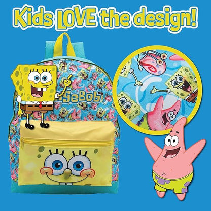 Kid SpongeBob SquarePants Rucksack Backpack Officially Licensed Sport School Bag