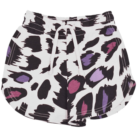 Kids T-Shirt & Shorts Leopard White Set Summer 2 Piece Age 5-13 years