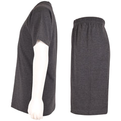 Kids Girls Boys Raglan Sleeves Plain Pyjamas 2 Piece Comfortable Shorts Set 5-14